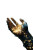 Golden Particle Hand Vinyl Car Decal Sticker – Waterproof & UV-Resistant 8.96"