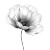 Poppy Flower Design Vinyl Car Decal Sticker – Waterproof & UV-Resistant 3.4133333333333336"
