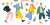 Playful Cartoon Characters V3 Vinyl Car Decal Sticker – Waterproof & UV-Resistant 5.12"