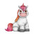 Sassy Rainbow Unicorn Vinyl Car Decal Sticker – Waterproof & UV-Resistant 6.826666666666667"