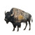 Bison Artwork Vinyl Car Decal Sticker – Waterproof & UV-Resistant 3.4133333333333336"