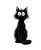Frazzled Cartoon Cat Vinyl Car Decal Sticker – Waterproof & UV-Resistant 8.0"