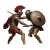 Gladiators Fighting Vinyl Car Decal Sticker – Waterproof & UV-Resistant 3.4133333333333336"