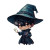 Chibi Wizard Warlock Vinyl Car Decal Sticker – Waterproof & UV-Resistant 3.4133333333333336"