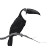 Minimalist Toucan Vinyl Car Decal Sticker – Waterproof & UV-Resistant 3.4133333333333336"