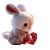 Sad Determined Bunny Vinyl Car Decal Sticker – Waterproof & UV-Resistant 3.4133333333333336"