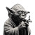 Yoda Smoking V2 Vinyl Car Decal Sticker – Waterproof & UV-Resistant 3.4133333333333336"