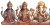 Hindu Deities Ensemble Vinyl Car Decal Sticker – Waterproof & UV-Resistant 5.12"