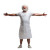 Middle-Aged Chef Vinyl Car Decal Sticker – Waterproof & UV-Resistant 3.4133333333333336"