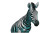 Winged Zebra Art Vinyl Car Decal Sticker – Waterproof & UV-Resistant 2.986666666666667"