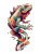 Morphing Lizard Creature Vinyl Car Decal Sticker – Waterproof & UV-Resistant 8.213333333333333"
