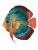 Folk Art Discus Vinyl Car Decal Sticker – Waterproof & UV-Resistant 8.213333333333333"