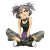 Lavender Candycore Girl Vinyl Car Decal Sticker – Waterproof & UV-Resistant 3.4133333333333336"