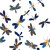 Glowing Fireflies Pattern Vinyl Car Decal Sticker – Waterproof & UV-Resistant 3.4133333333333336"