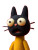 Silly Cartoon Cat Vinyl Car Decal Sticker – Waterproof & UV-Resistant 4.1066666666666665"