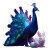 Neon Peacock Rabbits Vinyl Car Decal Sticker – Waterproof & UV-Resistant 6.826666666666667"