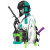 Cyber Samurai Design V2 Vinyl Car Decal Sticker – Waterproof & UV-Resistant 6.826666666666667"