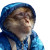 Sailing Monkey Vinyl Car Decal Sticker – Waterproof & UV-Resistant 3.4133333333333336"