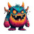 Colorful Roaring Monster Vinyl Car Decal Sticker – Waterproof & UV-Resistant 3.4133333333333336"