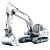 Sketch Excavator Vinyl Car Decal Sticker – Waterproof & UV-Resistant 3.4133333333333336"