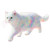 Rainbow Dream Cat Vinyl Car Decal Sticker – Waterproof & UV-Resistant 3.4133333333333336"