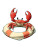 Cartoon Crab V2 Vinyl Car Decal Sticker – Waterproof & UV-Resistant 8.213333333333333"