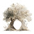 Watercolor Hollow Tree Vinyl Car Decal Sticker – Waterproof & UV-Resistant 6.826666666666667"