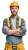 Confident Construction Worker V10 Vinyl Car Decal Sticker – Waterproof & UV-Resistant 9.706666666666667"