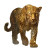 Golden Leopard Guardian Vinyl Car Decal Sticker – Waterproof & UV-Resistant 3.4133333333333336"