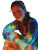 Futuristic Pre-Raphaelite Fashion Vinyl Car Decal Sticker – Waterproof & UV-Resistant 4.1066666666666665"