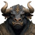 Minotaur Monster Vinyl Car Decal Sticker – Waterproof & UV-Resistant 3.4133333333333336"