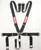RaceQuip Sportsman 5 Point SFI Rated Seat Belt | Lightweight Camlock - Black Polyester Webbing
