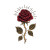 Rose Icon Vinyl Car Decal Sticker – Waterproof & UV-Resistant 6.826666666666667"