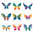 Butterflies Vector Logo Vinyl Car Decal Sticker – Waterproof & UV-Resistant 6.826666666666667"