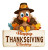 Happy Thanksgiving Turkey Vinyl Car Decal Sticker – Waterproof & UV-Resistant 3.52"