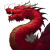 Red Chinese Dragon V3 Vinyl Car Decal Sticker – Waterproof & UV-Resistant 6.826666666666667"
