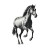Running Horse Art Vinyl Car Decal Sticker – Waterproof & UV-Resistant 3.4133333333333336"