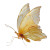 Golden Ghost Butterfly Vinyl Car Decal Sticker – Waterproof & UV-Resistant 6.826666666666667"