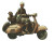 Stylish Elderly Vespa Rider Vinyl Car Decal Sticker – Waterproof & UV-Resistant 6.1866666666666665"