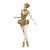 Golden Cabaret Dancer Vinyl Car Decal Sticker – Waterproof & UV-Resistant 3.4133333333333336"