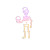 Halloween Neon Skeleton Vinyl Car Decal Sticker – Waterproof & UV-Resistant 3.4133333333333336"