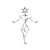 Cosmic Dancer Glyph Vinyl Car Decal Sticker – Waterproof & UV-Resistant 6.826666666666667"
