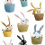 Cute Rabbits Pattern Vinyl Car Decal Sticker – Waterproof & UV-Resistant 3.4133333333333336"