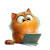 Pixar Style Cat V7 Vinyl Car Decal Sticker – Waterproof & UV-Resistant 6.826666666666667"
