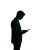 Businessman With Ipad Vinyl Car Decal Sticker – Waterproof & UV-Resistant 6.826666666666667"