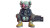Kaws-Style Character V2 Vinyl Car Decal Sticker – Waterproof & UV-Resistant 2.72"