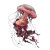 Pink Jellyfish Vinyl Car Decal Sticker – Waterproof & UV-Resistant 3.4133333333333336"
