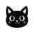 Cute Cat Icon Vinyl Car Decal Sticker – Waterproof & UV-Resistant 6.826666666666667"