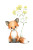 Baby Fox Illustration V5 Vinyl Car Decal Sticker – Waterproof & UV-Resistant 8.96"
