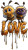 Honeybee Love Letter Vinyl Car Decal Sticker – Waterproof & UV-Resistant 4.8533333333333335"